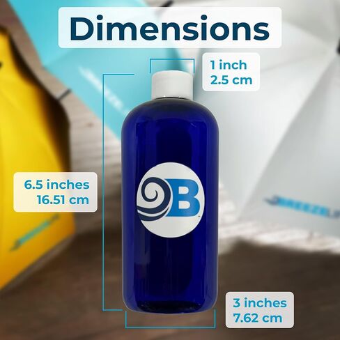 Replacement Mist Bottle Umbrellas Only – Fits Original and Rechargeable Mister Breeze Umbrellas, 16 oz, Clear Frosted (Umbrellas ONLY) in Kuwait