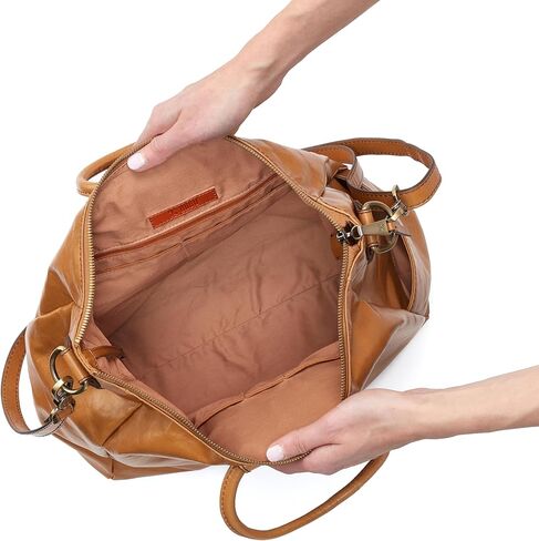 Hobo Sheila Glate Leather Satchel ، حقيبة كروس للنساء مع مقبض أعلى in Kuwait