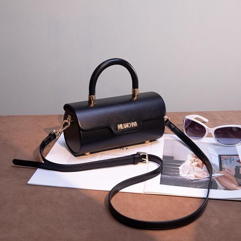 Milan Chiva Small Bags for Women Designer Mini Top Handle Purse Cute Handbags Barrel Shape Purse in Kuwait