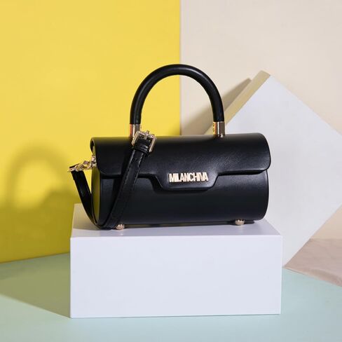Milan Chiva Small Bags for Women Designer Mini Top Handle Purse Cute Handbags Barrel Shape Purse in Kuwait