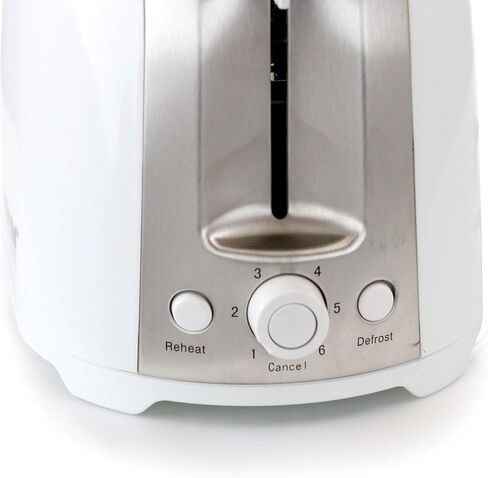 Better Chef 2-Slice Toaster | Wide-Slot | Cool Touch | Reheat & Defrost | Brushed Stainless Trim (Black) in Kuwait