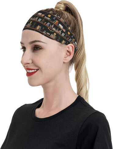 Sports Sweatband Head Bands for Women Men Sweat-Absorbing Headbands Suitable for Running Yoga Fitness Football Exercise in Saudi Arabia