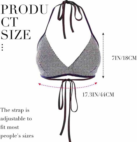 Zoestar Sequin Bra Rave Top للنساء in Kuwait