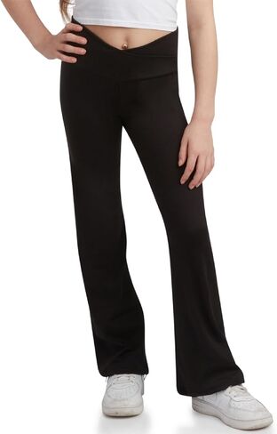 Sweet Hearts Girls Leggings - Athletic Yoga Pants High Waisted Flare Leggings for Girls - Made in USA (Sizes: 5-18) in Saudi Arabia