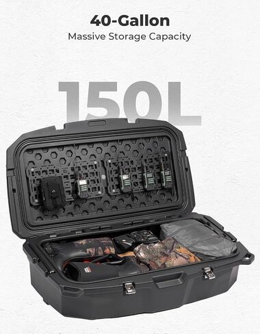 KEMIMOTO 150L Rear Cargo Storage Box Compatible with Can-Am Maverick R & R MAX X RS 2024 2025+ Accessories, Waterproof Rear Trunk Cargo Bed Storage Replace #715007182, 715007372 in Saudi Arabia