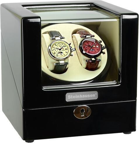 Heritage Double Watch Winder with Ultra Quiet Motor and Multiple Modes in Saudi Arabia