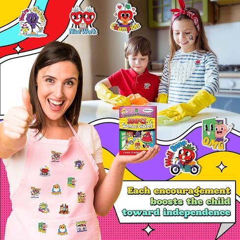 HORIECHALY 240 Pcs 3D Large Food Scratch and Sniff Stickers, Motivational Reward Scented Stickers for Kids & Teachers, Smelly Stickers for Classroom, Birthday, Student Party, School in Saudi Arabia