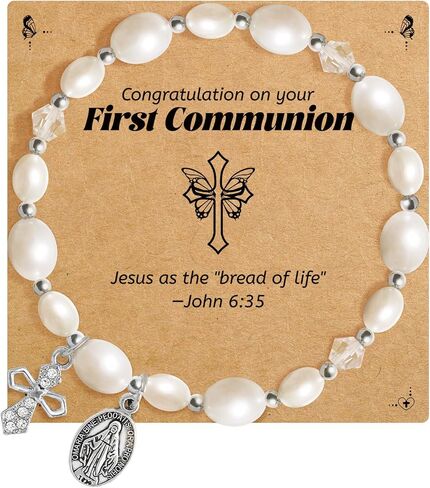 BAYLAY First Communion Baptism Confirmation Gifts for Girls - Cross Bracelet for Teen Girls First Communion Baptism Confirmation Bracelet Gifts for Girls in Saudi Arabia
