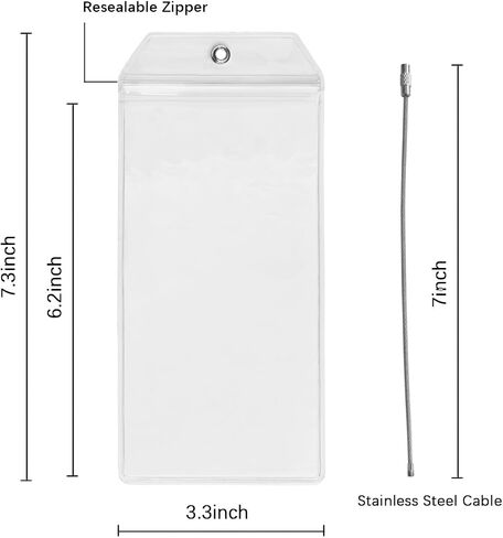 5Pack Cruise Luggage Tags ، حاملي PVC المناسب لعلامات التصنيف ، مقاوم للماء مع سحاب وقابلة للاستمتاع بحلقات الصلب in Kuwait