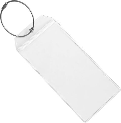 5Pack Cruise Luggage Tags ، حاملي PVC المناسب لعلامات التصنيف ، مقاوم للماء مع سحاب وقابلة للاستمتاع بحلقات الصلب in Kuwait