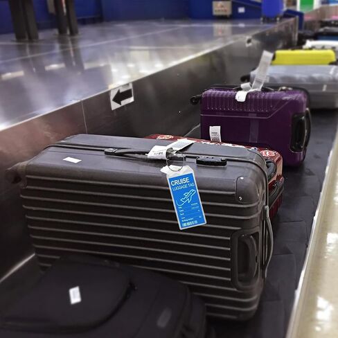 5Pack Cruise Luggage Tags ، حاملي PVC المناسب لعلامات التصنيف ، مقاوم للماء مع سحاب وقابلة للاستمتاع بحلقات الصلب in Kuwait