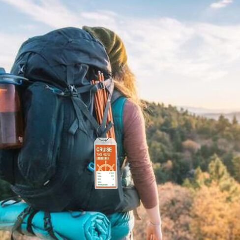 5Pack Cruise Luggage Tags ، حاملي PVC المناسب لعلامات التصنيف ، مقاوم للماء مع سحاب وقابلة للاستمتاع بحلقات الصلب in Kuwait