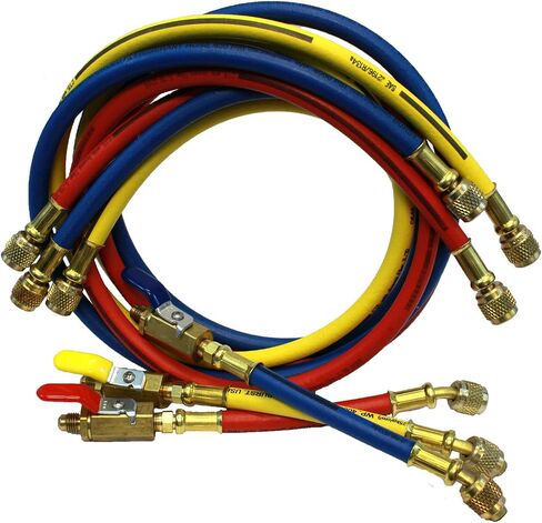Imperial Tool 955MRS Charging Hose, Polar Shield, B, Y, R, 60" with Low Loss Ball Valves in Saudi Arabia