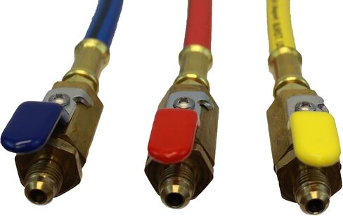 Imperial Tool 955MRS Charging Hose, Polar Shield, B, Y, R, 60" with Low Loss Ball Valves in Saudi Arabia