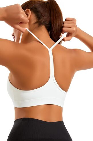 Smooth Sports Bras for Women Workout Tops Y-Back Padded Yoga Bra Basic Wireless Bra in Kuwait