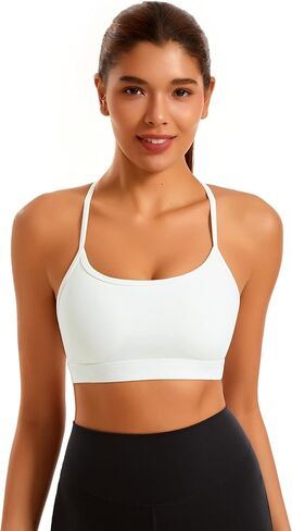 Smooth Sports Bras for Women Workout Tops Y-Back Padded Yoga Bra Basic Wireless Bra in Kuwait