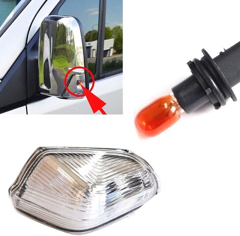 Sprinter Van Indicator Cover Left Side Mirror Light Bulb Turn Signal Light Indicator Lens for Mercedes Dodge Sprinter 906 CRAFTER 0008201277 0018229120 in Saudi Arabia