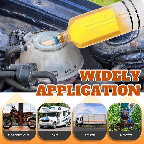 LOTHEE 2 Pack 500cc استخراج السوائل أوتوموتيف أوتوموتيف مضخة زيت زيت مضخة حقنة زيت مع يدوي الفراغ النقل سيارة الوقود للتوجيه السلبي ، السائل الهيدروليكي (برتقالي) in Kuwait