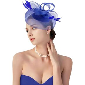 dressfan Church Derby Fascinator Hats for Women 20s Wedding Cocktail Tea Party Kentucky Hair Accessories