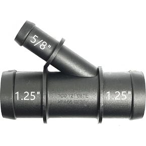 1C0121087E,1.25"-5/8",Radiator Coolant Hose 3 Way Connector,Heater Y-Joint Diverter,Water Pipe Splitter Kit for Audi Q5/A3/S3/A4/A5/RS3,for Volkswagen Jetta/Passat/Arteon/Atlas/Touareg/GTI,32mm,0.63in