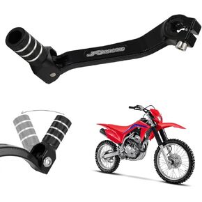 JFG RACING Motorcycle Gear Shifter Shift Lever Folding Tip CNC for CRF250F 19-23 CRF150F 03-17 CRF230F 03-17 19 XR150L 15-23 Red