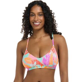 EIDON Women's Madison D, Dd, E-Cup Bikini Top Swimsuit with 2-Way Tie Back