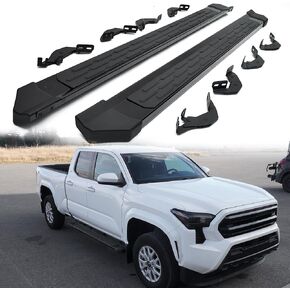 Readyred Running Boards Compatible with 2025 2024 Toyota Tacoma Accessories Double Cab. 6.5 Inches Rust Proof Side Steps. Nerf Bars Made with Aluminum Alloy (Style B)