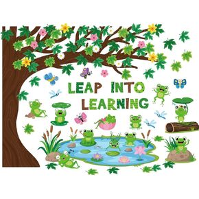 Zonon 114 Pcs Christian Spring Classroom Bulletin Board Decorations Flower Tree Bulletin Board Set Religious Spring Cutouts for Sunday School Kids Office School DIY Projects Chalkboard Supply