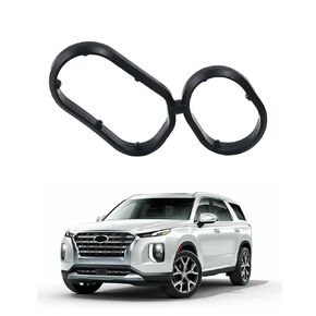 1PC Engine Oil Filter Housing Gasket 26345-3LAA0 for Hyundai Palisade 2020-2024 Genesis G80 2017-2020 Kia Telluride 2020-2024 Sorento 2017-2021 Cadenza Sedona Oil Filter Complete Assembly 26300-3LAA0