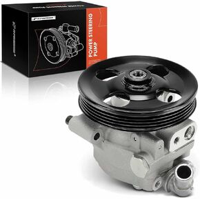 A-Premium Power Steering Pump, with Pulley, Compatible with Ford Transit-150, Transit-250, Transit-350, Transit-350 HD, 2015-2024, 3.5L 3.7L
