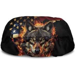 USA Flag Off-Road Vehicle Eagle Winch Cover