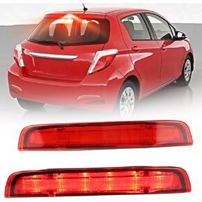 High Mount Stop Light LED Third Brake Light Assemblies Compatible with Toyota Yaris MK3 Hatchback 2012-2020 Rear LED Brake Lamp (Red)
