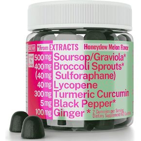 Soursop graviola curcumin lycopene broccoli Sprouts sulforaphane extract with curcumin curcumin ginger legh exper ، sop sop guyabano leaf elect