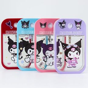 Cute Kuromi Set of 4 Hydrating Deodorizing Antibacterial Hand Sanitizer Spray Mist Non-Drying Compact Travel/Pocket Friendly Cute Kawaii Kitty Bundle For Women, Girls, Teens