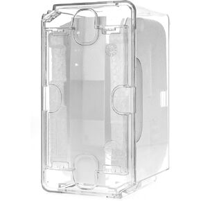 2pk Clear Plastic Watch Case Coffin Travel Essentials Jewelry Organizers and Storage