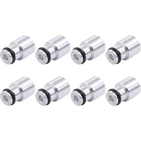 ApplianPar 8Pcs Fuel Injector Spacer Adapter for Shorty Truck 4.8 5.3 6.0L to LS1 LS6 Intake Manifold