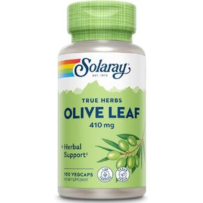 SOLARAY Olive Leaf Capsules, 410 mg | 100 Count
