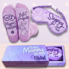 Pregnancy Must Haves 1st Trimester |Mommy to Be Gift | Pregnancy Gifts for Expecting Mom | Baby Shower| Maternity Sleep Mask & Socks Set