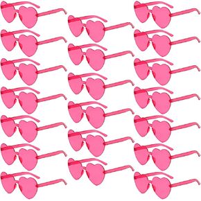 Pibupibu 20 Pack Kids Heart Sunglasses Bulk Party Party Favors Glessless Clotful Heart Classes for Girls Boys