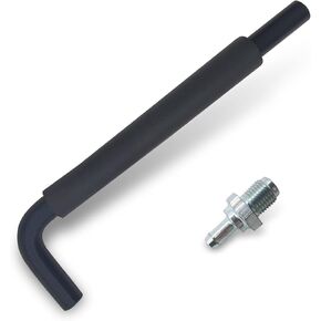 خرطوم صمام PCV للمحرك ، أنبوب تهوية علبة المرافق ، OEM 12204-28020 12262-28021 1220428020 12262228021 ، متوافق مع Camry Corolla Highlander Solara Matrix TC XB HS250H (2.4L 4CYL) (أسود) (أسود)