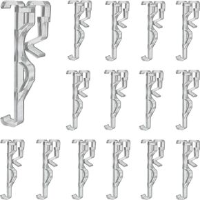 Valance Clips 20pcs 2.5inch Clear Plastic Hidden Retainer Holder Clip for Window Blind Valance,Horizontal Faux & Wood Blinds Parts