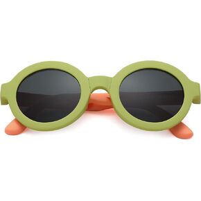 Pro Acme Toddler Sunglasses for Girls Boys, Kids Polarized Round TPEE UV Protection Glasses Age 2-8