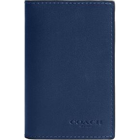 Coach Men's Bifold Case Accessory-Travelers Card Sleeves, Deep Blue