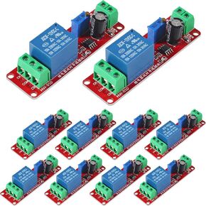 10PCS NE555 Delay Timer Switch Adjustable Disconnect Module Time Delay Relay Module DC 12V Delay Relay Shield 0~10S