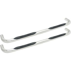 Westin 23-2310 E-Series 3 Round Nerf Bars fits 2002-2008 Ram 1500 2003-2009 Ram 2500 3500 Quad Cab 2008-2009 Ram 4500 5500 Quad Cab Polished Pair