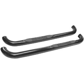 Westin 23-3545 E-Series 3 Round Nerf Bars fits 2009-2018 Ram 1500 2019-2023 Ram 1500 Classic 2010-2025 2500 3500 Standard Cab Black Pair