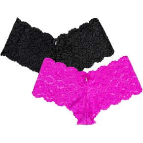 Smart & Sexy Women's Signature Lace Cheeky Panty – 2-Pack for Everyday Elegance
