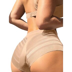 Milumia Women High Waist Mesh Sexy Panties Seamless Cheeky Underwear