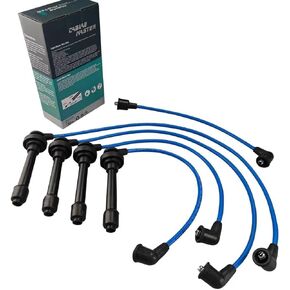 High Performance Spark Plug Wires Compatible with Nissan Sentra 1991-1999/ NX 1991-1993/ 200SX 1995-1998 1.6L L4 Blue