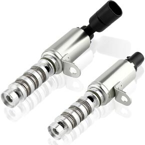 Autokay 24375-2e100 السحب ومتغير العادم توقيت توقيت VVT solenoid 2 pcs يناسب Hyundai Elantra Coupe GT Kona Tucson ، ل Kia Forte5 Forte Koup Optima Soul 1.8L 2.0L ، 24355-2E100 ، 918-034